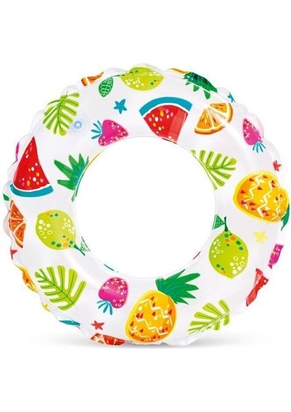Renkli 51 cm Intex Baskılı Simit, Eğlenceli ve Kaliteli Çocuk Oyuncağı