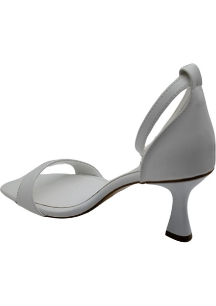 Divelle | Kadın Tek Bant Abiye Topuklu Ayakkabı - Beyaz - 39 indirimleri