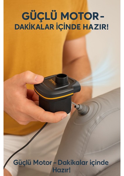 Kamp & Plaj Şişme Pompası – USB Girişli indirimleri
