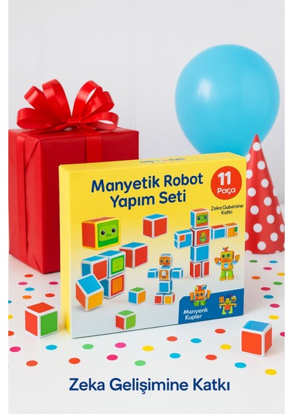 Minik Mühendis – Manyetik Robot Blokları 11 Parça