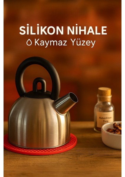 2'li Kaymaz Tabanlı Isıya Dayanıklı Silikon Nihale – 18 cm fiyatları