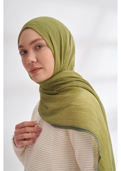 Biyeli Müslin Şal - Olive fiyatları