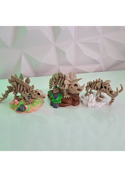 Jurassic Diorama Serisi – 7’li Dinozor Fosil Koleksiyon Seti