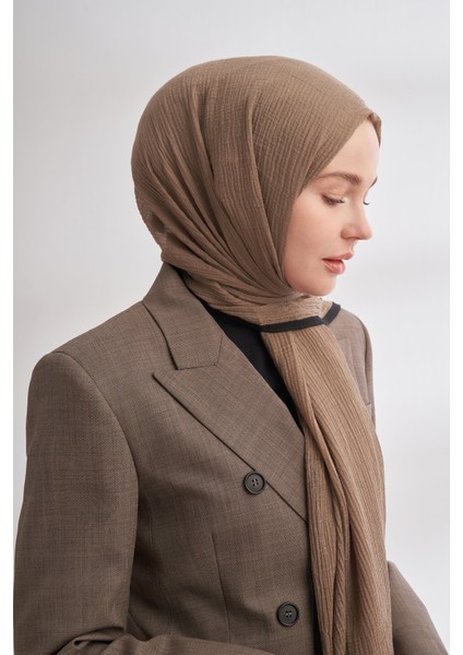 Biyeli Müslin Şal - Kül fiyatları