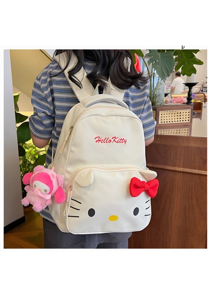 Sanrio Kuromi Cinnamoroll My Melody Hello Kitty Peluş Ayıcıklı Okul Çantası