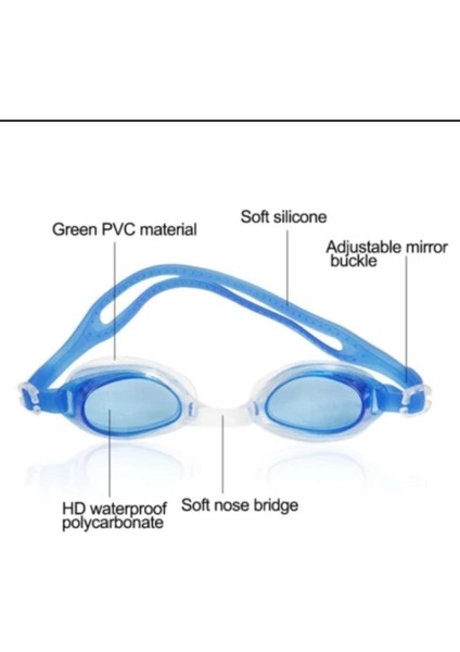 Renkli Çocuk Yüzücü Gözlüğü, Havuz ve Deniz Için, 9-14 Yaş Arasında Uygun