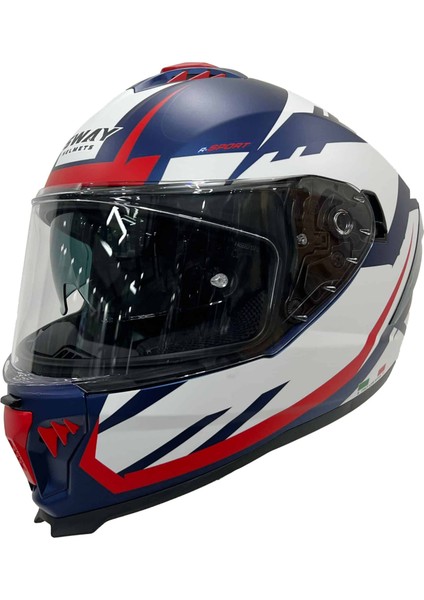 Sw 865 Atos Blue White Güneş Vizörlü Full Face Kask fiyatları