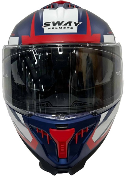 Sw 865 Atos Blue White Güneş Vizörlü Full Face Kask fırsatları