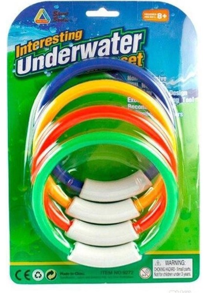 Renkli Havuz Oyunu 4'lü Halka Seti Yaz Eğlencesi Için Mükemmel Seçenek