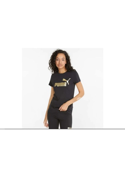 Metallic Logo Kadın Metalic Parlak Logo T-Shirt 681478