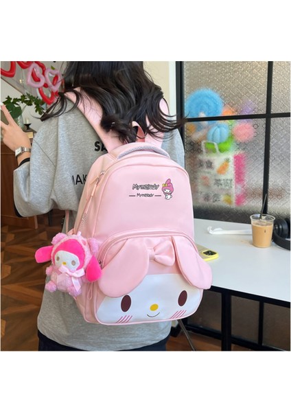 Sanrio Kuromi Cinnamoroll My Melody Hello Kitty Peluş Ayıcıklı Okul Çantası