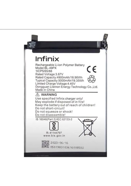 Infinix Gt 10 Pro 5g Pil Batarya 5000 Mah