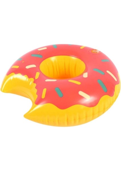 Renkli Donut Desenli Şişme Havuz ve Deniz Bardak Tutucu, Eğlenceli ve Pratik Kullanım