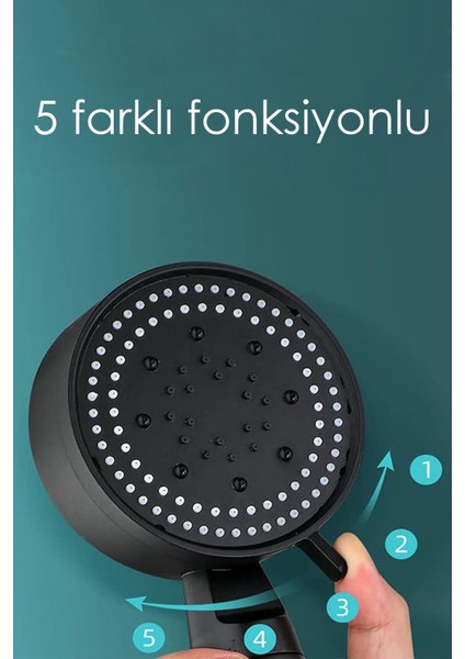 Aksan Bilgi Teknolojileri Paz.oto Inş.san.tic.ltd.şti Turbo Duş Başlığı Tasarruflu Tazyikli Banyo F