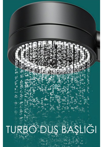 Aksan Bilgi Teknolojileri Paz.oto Inş.san.tic.ltd.şti Turbo Duş Başlığı Tasarruflu Tazyikli Banyo F