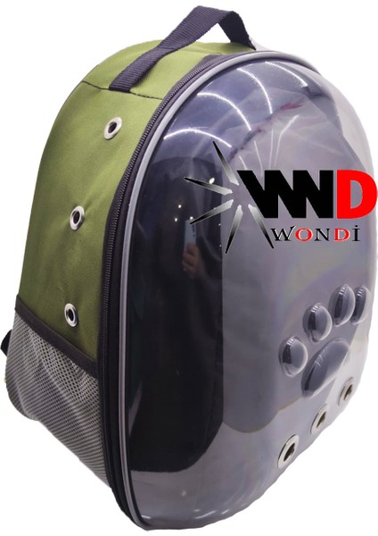 Şeffaf Astronot Kedi Köpek Taşıma Çantası Pati Izli Yeşil fiyatları