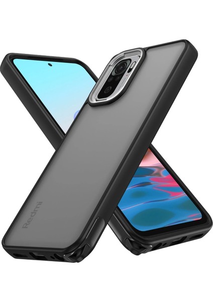 Xiaomi Redmi Note 10 Pro Kılıf Elegant Kapak - Siyah Inslm