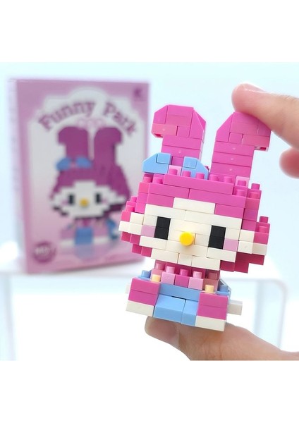 My Melody Mini Blok Yapı Oyuncağı - 151 Parça 3D Puzzle Figür Seti