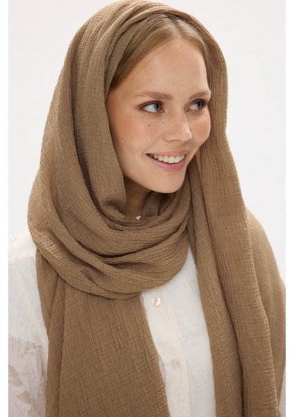 Pamuklu Müslin Şal - Taş modelleri