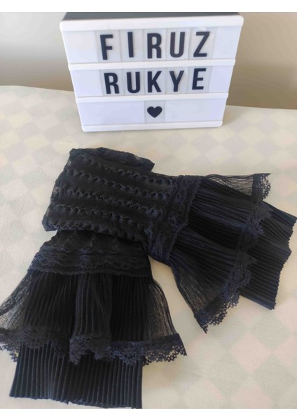Tüllü Katlı Uzatıcı Manşet Kolluk