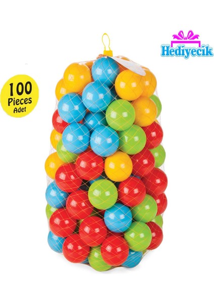 100'LÜ Oyun Havuzu ve Şişme Havuz Topu 7 Cm, Eğlenceli ve Renkli Set