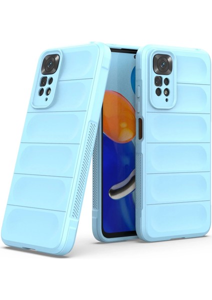 Xiaomi Redmi Note 11 Kılıf Optimum Silikon - Sky Blue Inslm