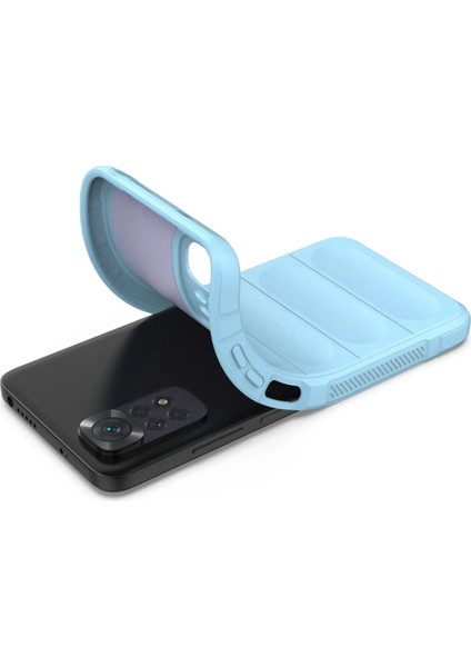 Xiaomi Redmi Note 11 Kılıf Optimum Silikon - Sky Blue Inslm