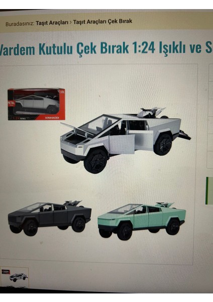 XHD-C2424 Tesla Cybertruck Model Araba fırsatları