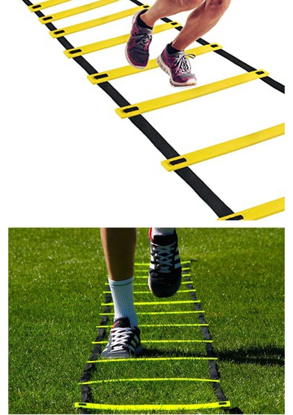 Antrenman Merdiveni Futbol Basketbol Antrenman Merdiveni 10 Çubuklu Idman Merdiven Koordinasyon M