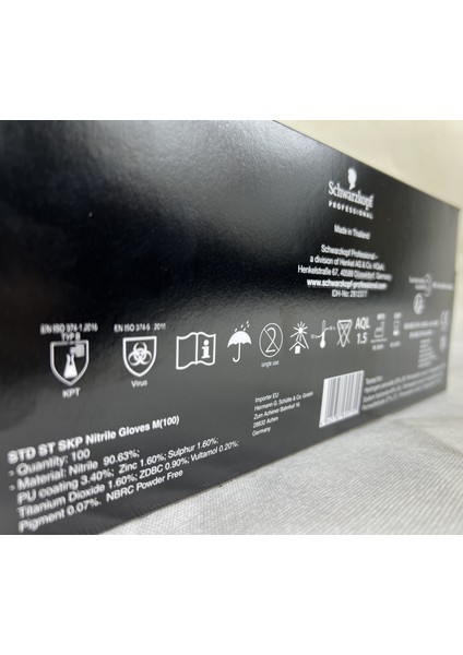 Orijinal Schwarzkopf Pudrasız Nitril Eldivenler M,8 (100 Adet) indirimleri