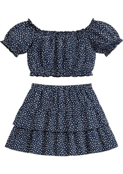 La'ciel Paris Crop Etekli Takım