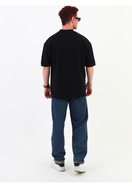 Siyah Çizgili Mevsimlik Unisex T-Shirt fiyatları