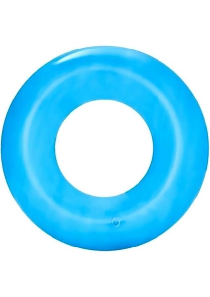 Şeffaf Çocuk Yüzücü Simidi 3-6 Yaş, 51 Cm, Mavi Renk, Güvenli Yüzme Deneyimi