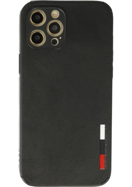 Iphone 12 Pro Kılıf Loop Deri Silikon - Siyah Drstr