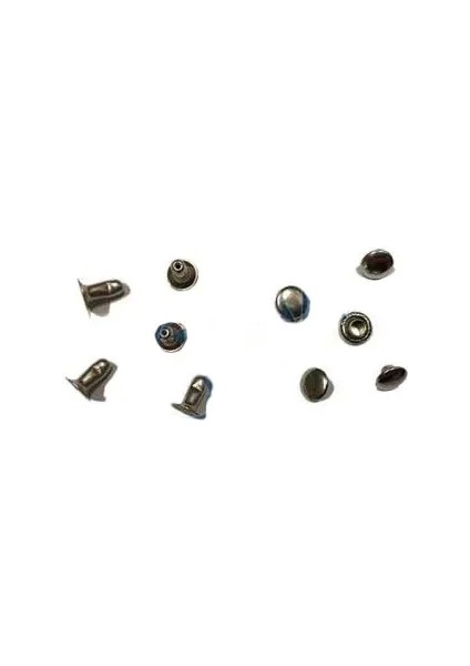 Rivet Perçin - 6mm, Nikel, 1000 Adet