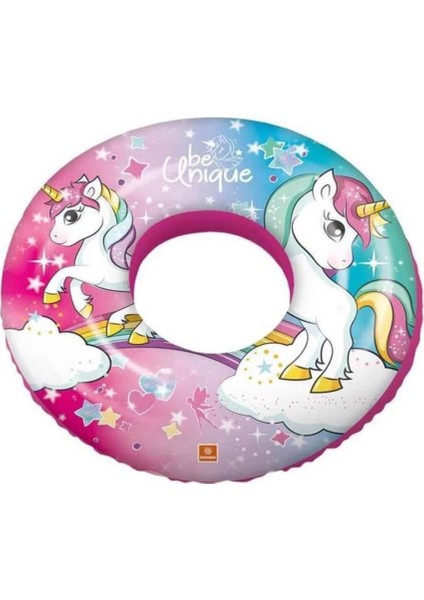 Çocuklar Için Renkli Unicorn Can Simidi, 50 Cm, Eğlence Dolu Su Aktiviteleri
