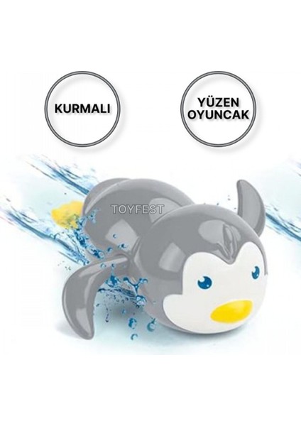 Kurmalı Yüzen Penguen Oyuncak, Banyo ve Havuz Için Eğlenceli Seçenek fiyatları