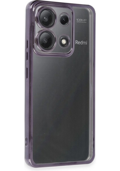 Xiaomi Poco X6 Kılıf Razer Lensli Silikon - Mor Inslm