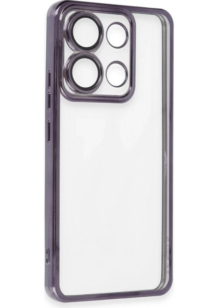 Xiaomi Poco X6 Kılıf Razer Lensli Silikon - Mor Inslm