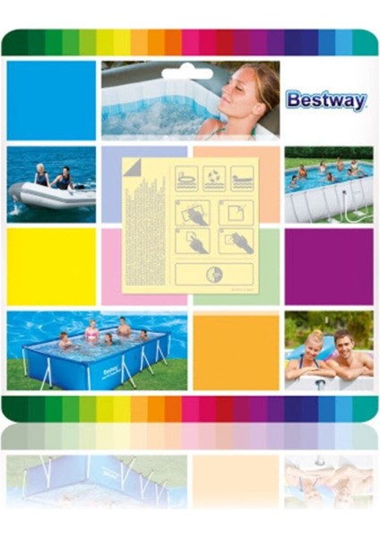 6.5cm x 6.5cm Şişme Havuz Tamir Kiti, Kolay ve Hızlı Onarım Için