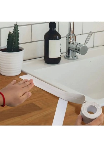 Tr Su Sızdırmaz Banyo Mutfak Lavabo Küvet Izolasyon Şerit Bant,lavabo Kenar Bandı 3.2 mt x 38 mm