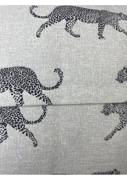 Leopar Desenli Püsküllü 43X43CM Dekoratif Kırlent Kılıfı fırsatları