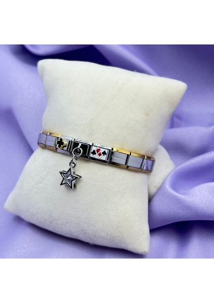 Çelik Italyan Charm Bileklik modelleri