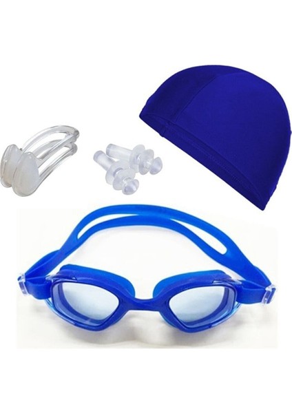 Yüzücü Seti: Havuz Gözlüğü, Bonesi, Kulak Tıkacı ve Burun Klipsi, Konforlu Kullanım