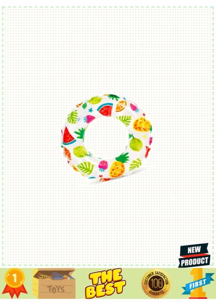 Renkli 61 cm Simit Çocuk Eğitici Oyuncak Seti, 5 Litre Kapasiteli