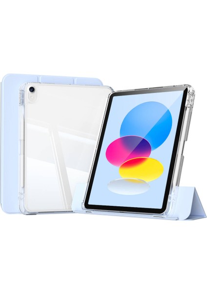 Apple iPad 11.nesil 2025 Uyumlu Kılıf Magnetik Ayrılabilen Airbagli Zore Sliding Tablet Kılıfı