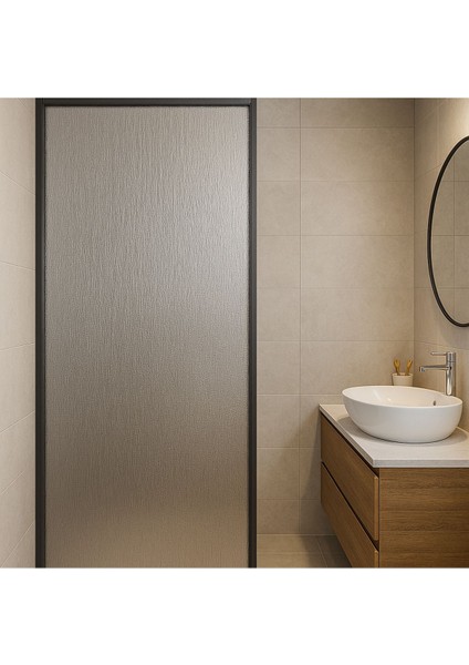 De 45X150CM Dekoratif Ince Dokulu Cam Filmi Statik Kaplama Mutfak Ofis Banyo Pencere