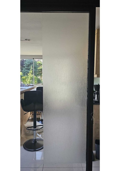 De 45X150CM Dekoratif Ince Dokulu Cam Filmi Statik Kaplama Mutfak Ofis Banyo Pencere