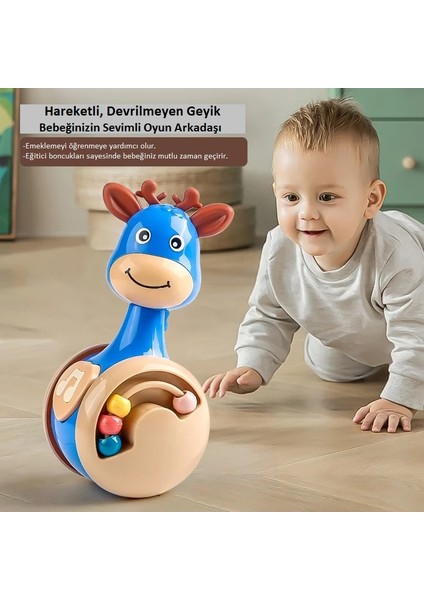 Devrilmeyen Sevimli Geyik Oyuncağı (Bebeğinizin Oyun Arkadaşı)