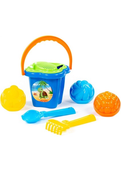 Renkli Orta Boy Kova, Kürek ve Tırmık Seti, Pratik ve Kullanışlı Bahçe ve Plaj Malzemesi